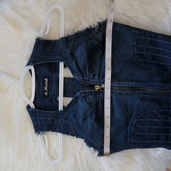 Denim Romper - Picture 4 of 5